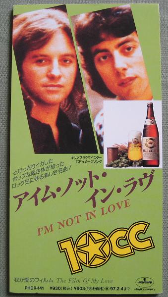 10cc I'm Not In Love CD:3''SINGLE