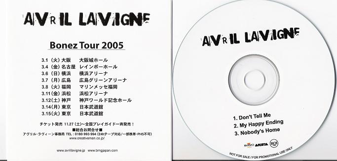 Lavigne, avril - Bonez Tour Sampler