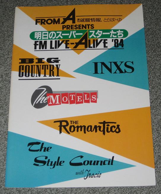 Live Alive 84 Japan Tour Book