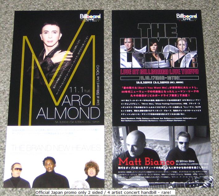 Japan 2011 Tour Handbill