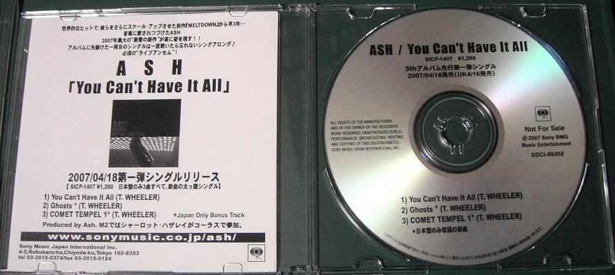 Ash - You Can't Have It All