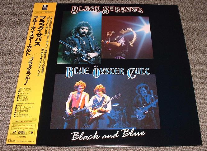 BLACK SABBATH - Black + Blue - Laser Disc