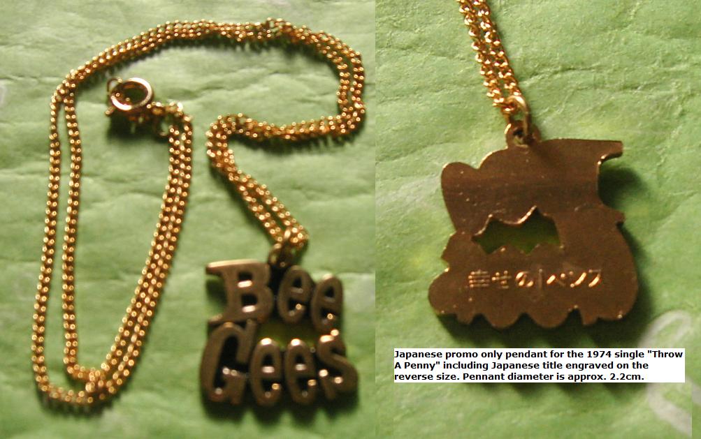 Bee Gees - Bee Gees 1974 Promo Pendant