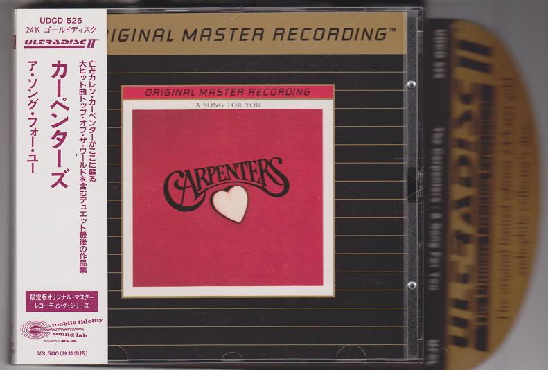 Carpenters - A Song For You Mfsl Gold Cd
