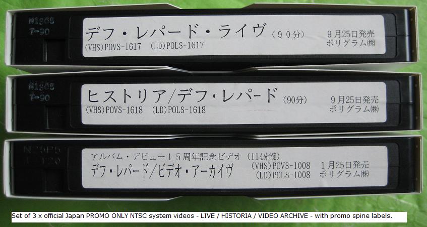 Click for more 3 X Japan Promo Only Videos listings