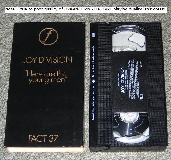 JOY DIVISION - Here Are The Young Men - VHS