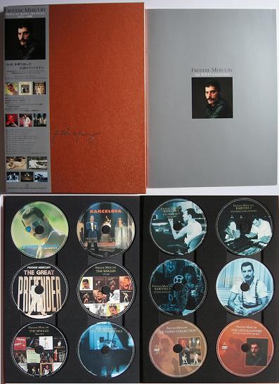 Queen Freddie Mercury JAPAN issue 10 CD 2 DVD box set