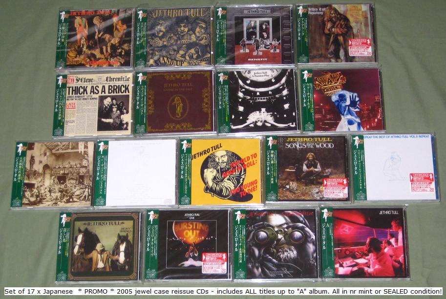 JETHRO TULL - 17 x Japan PROMO CD albums - CD