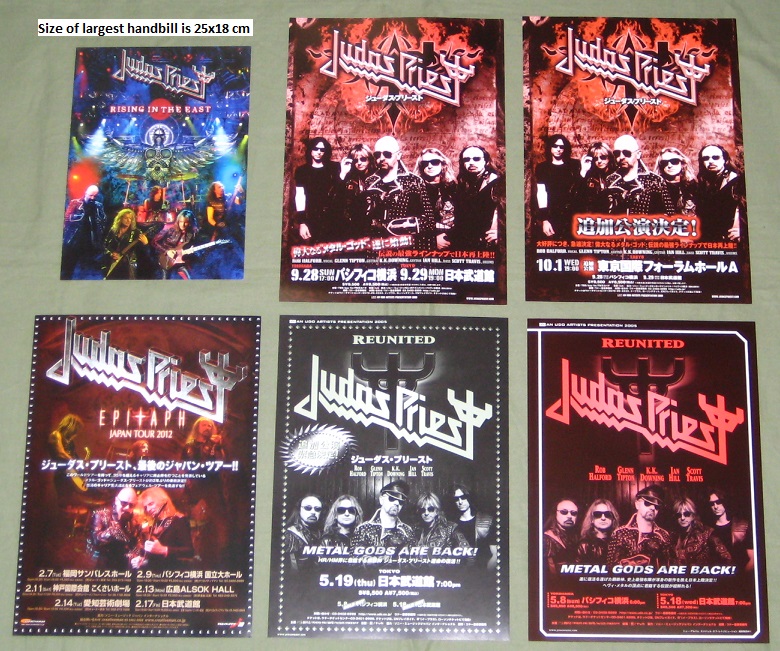 6 X Japan Handbill Set