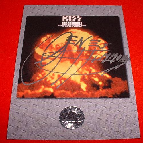Kiss Card Signed By Gene!