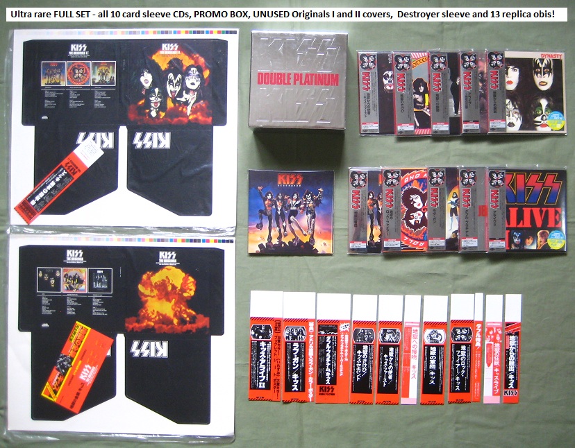 KISS 10 x JAPAN card sleeve CDs + BOX + OBIS + more