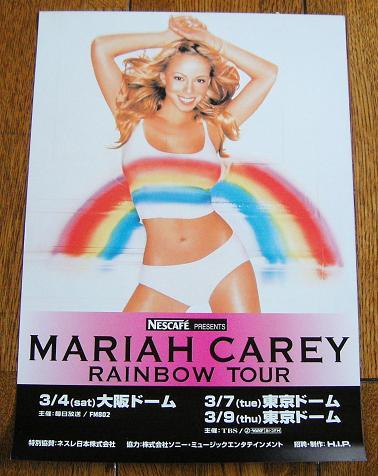 Carey, mariah - Rainbow Tour Handbill