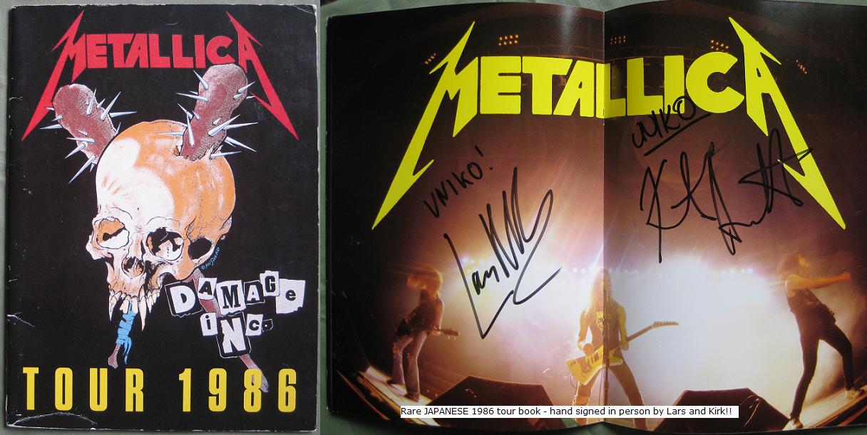 Japan Signed 1986 Tour Book
