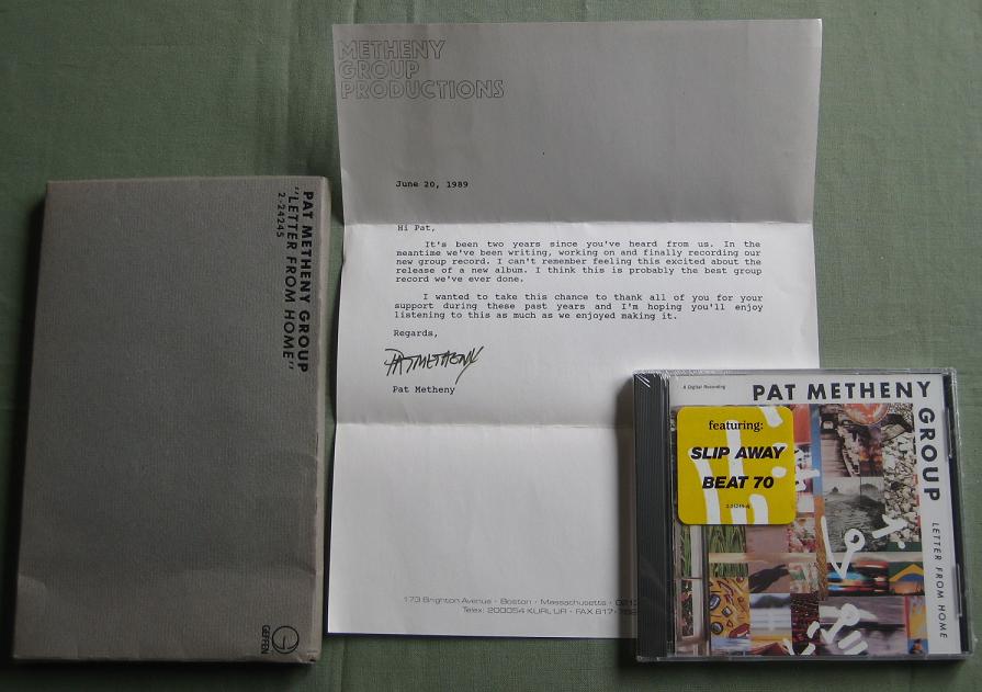 Metheny, pat - Letters From - Promo Set