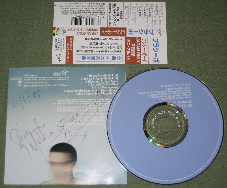 Placebo - Nancy Boy - Signed!