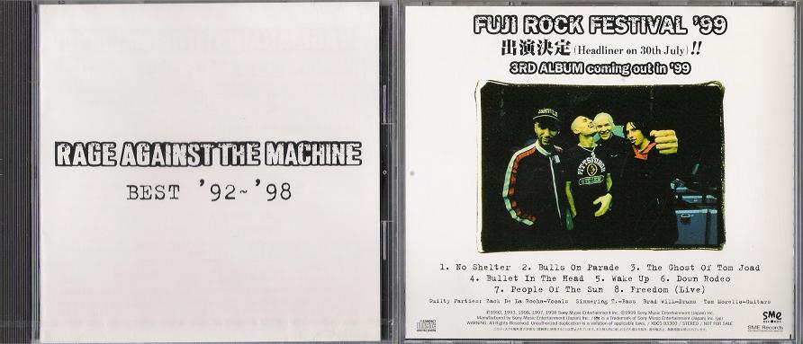Rage Against The Machine - Best 92-98