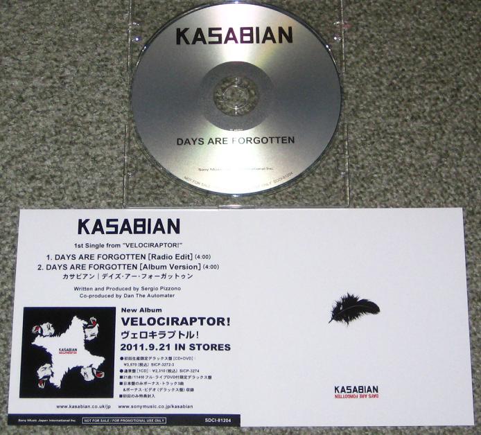 KASABIAN - Days Are Forgotten - CD