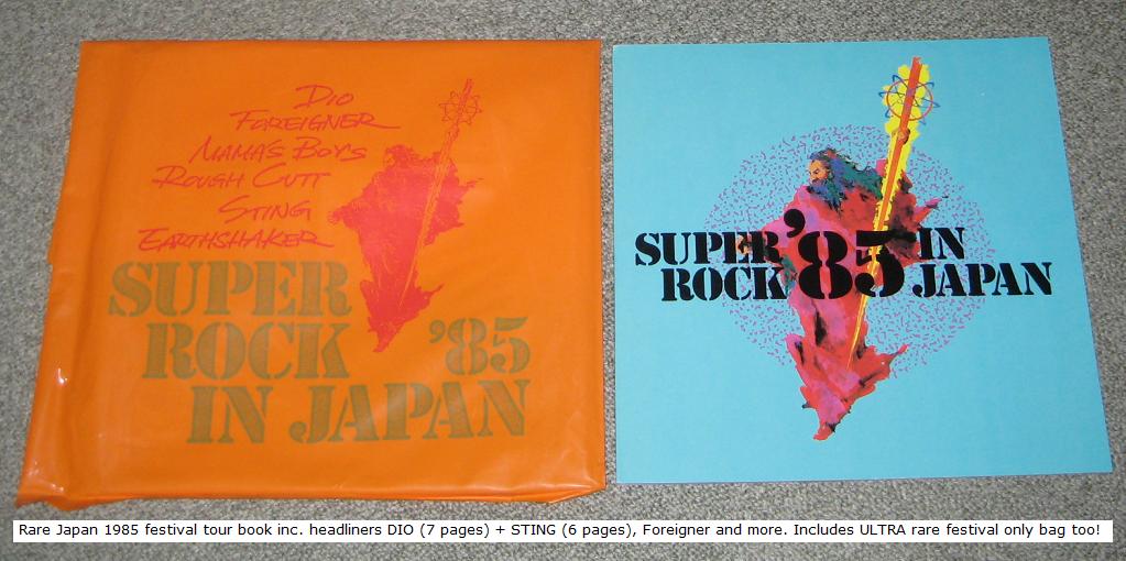Super Rock 1985 Program
