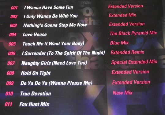 FOX, SAMANTHA - 12 Inch Collection (2004) - CD