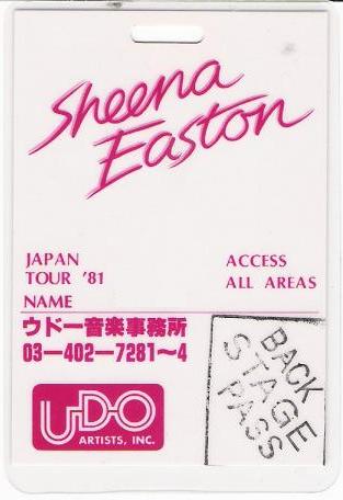 Japan 1983 Tour Handbill listings