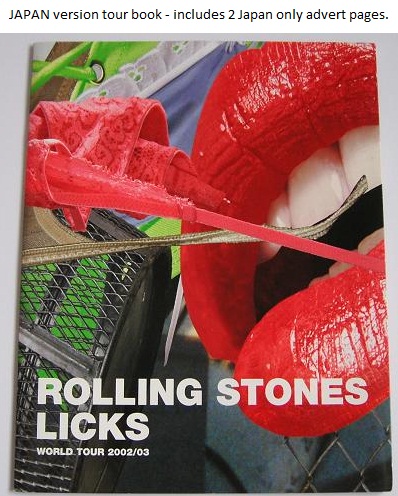 Japan Licks 2003 Tour Book