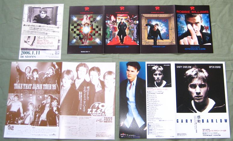 Set Of 4 X Japan Promo Flyers