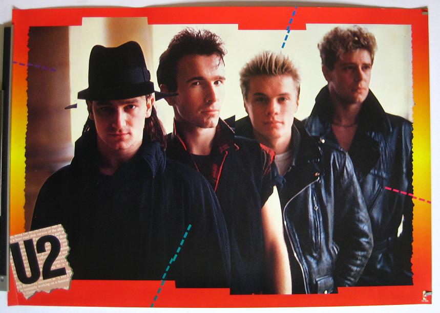 U2 Band Photo Promo Poster