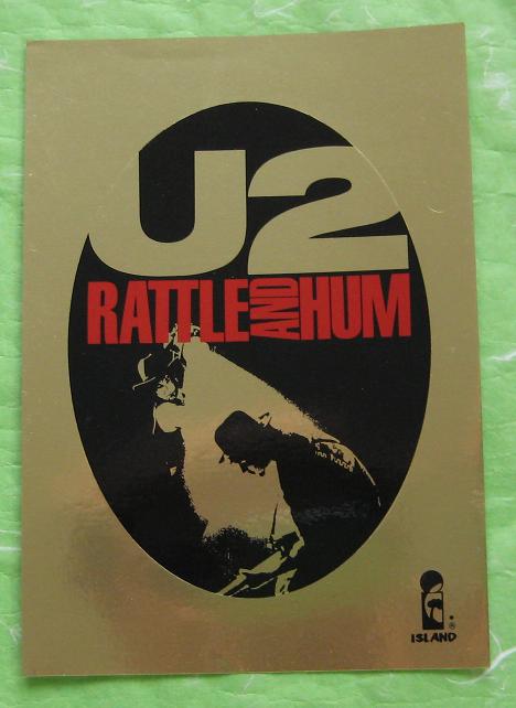 U2 - Rattle & Hum Metallic Sticker