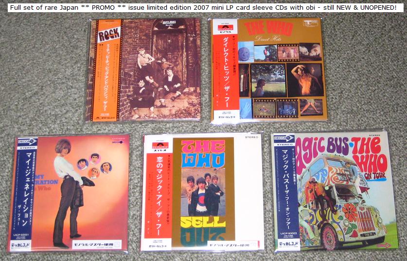 Set Of 5 X Promo Mini Lp Cds