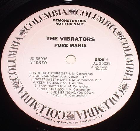 Vibrators - Pure Mania EP