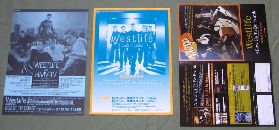 Set Of 3 X Japan Promo Flyers