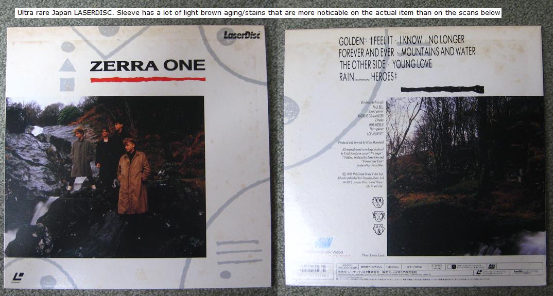 ZERRA ONE - Zerra One - Laser Disc