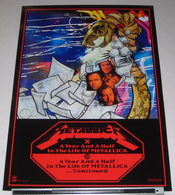 Metallica - A Year Ld Japan Promo Poster