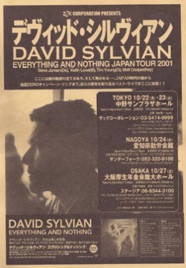 Japan (d.sylvian) - Japan 2001 Tour (rescheduled)