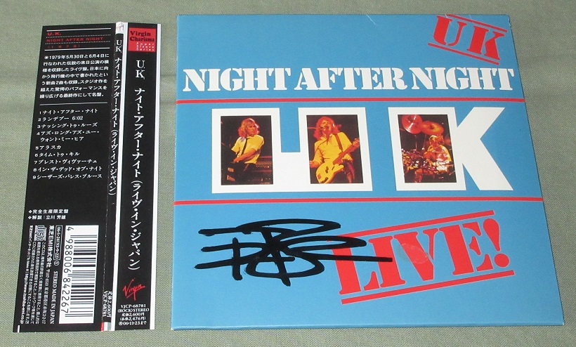BOZZIO, TERRY - Night After Night SIGNED by TB - Disque CD
