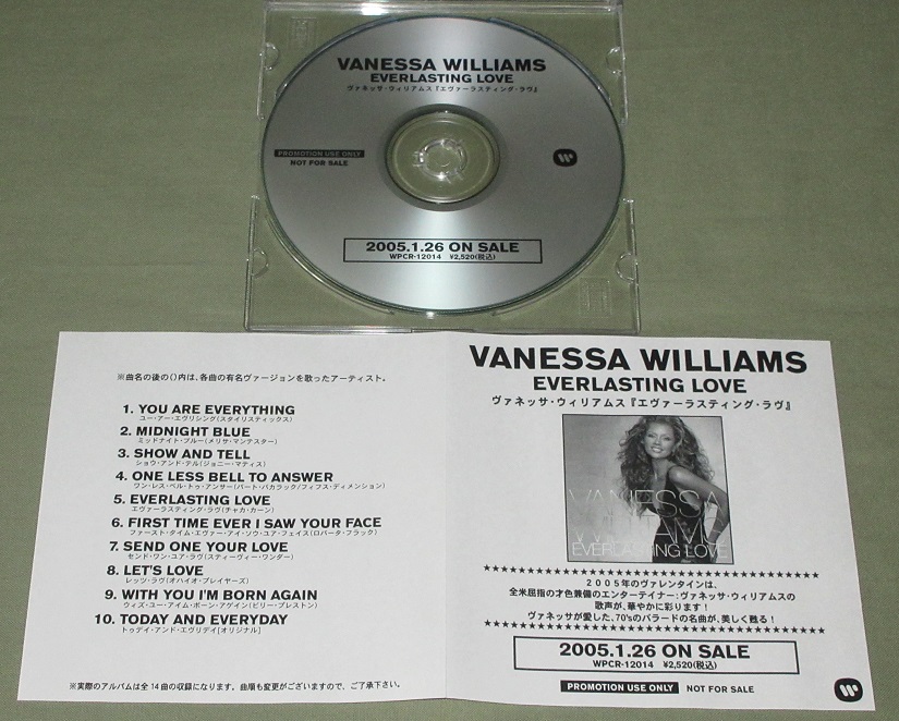 WILLIAMS, VANESSA - Everlasting Love - Disque CD