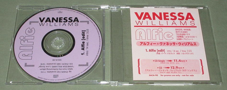WILLIAMS, VANESSA - Alfie - Disque CD