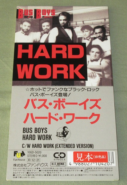 BUS BOYS - Hard Work - 3 inch CD