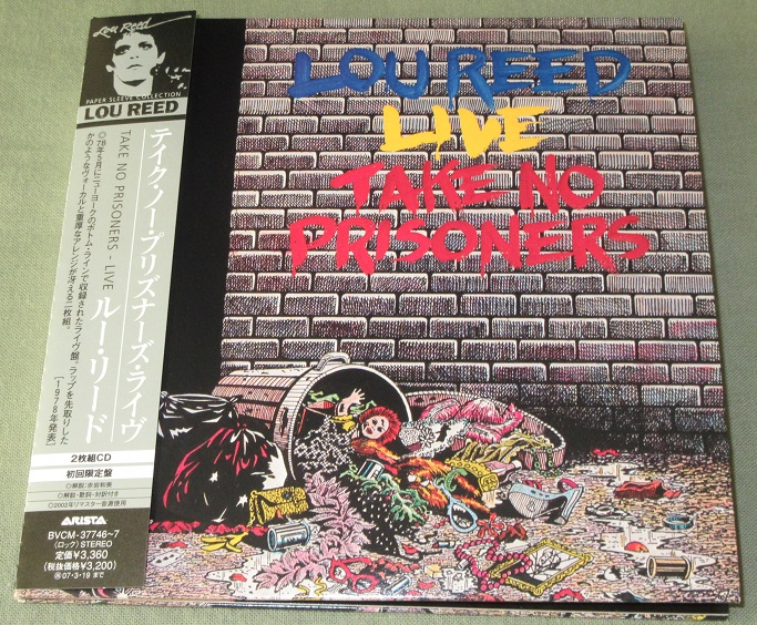 Lou Reed Take no prisoners (Vinyl Records, LP, CD) on CDandLP