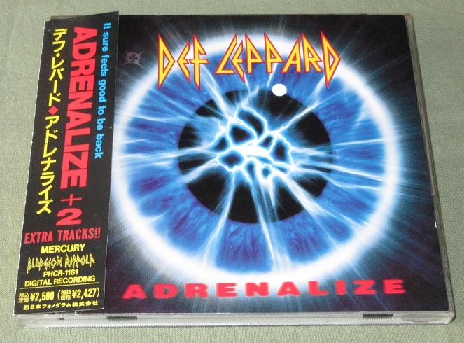 Def Leppard Adrenalize - red title obi