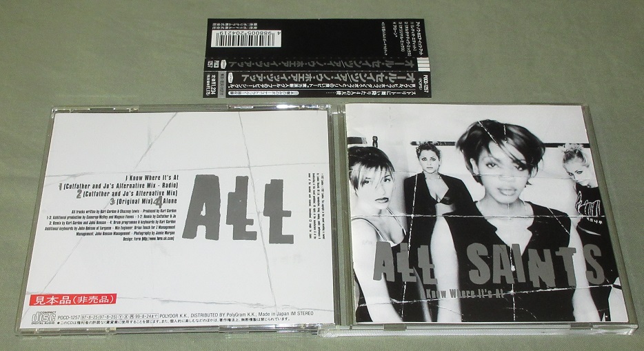 ALL SAINTS - I Know Where It's At - Disque CD single