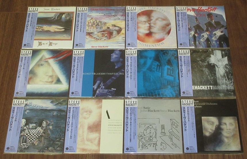 GENESIS (STEVE HACKETT) - 12 x Japan PROMO card p/s CDs - Disque CD
