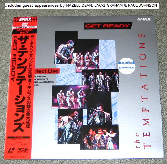 TEMPTATIONS - Get Ready/Perfect Live - Laser Disc
